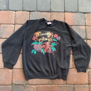 Vintage Southwestern Boho Floral Crew Neck Sweatshirt